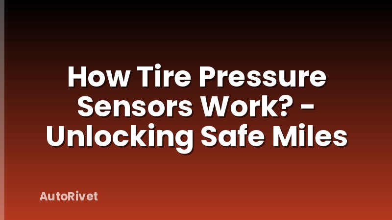 How Tire Pressure Sensors Work? - Unlocking Safe Miles