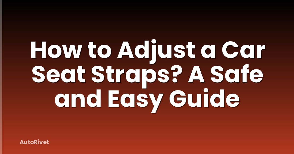 How to Adjust a Car Seat Straps? A Safe and Easy Guide