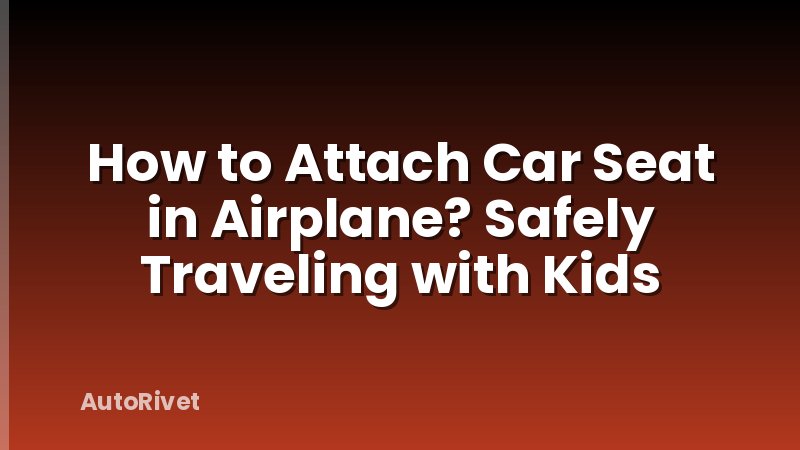 How to Attach Car Seat in Airplane? Safely Traveling with Kids