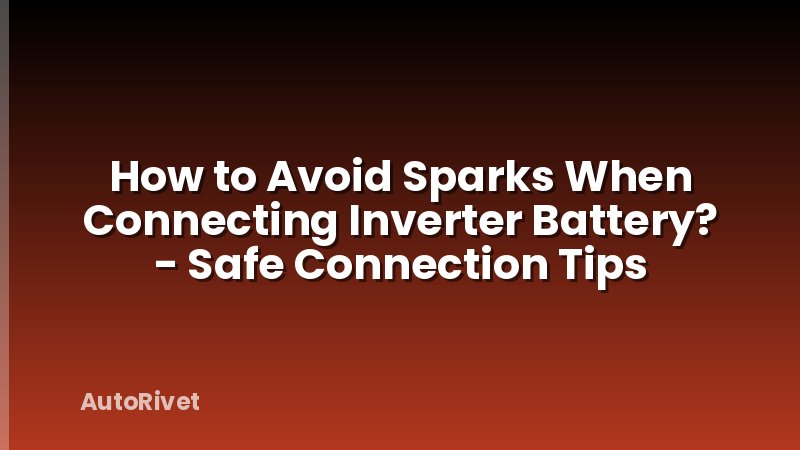 How to Avoid Sparks When Connecting Inverter Battery? - Safe Connection Tips