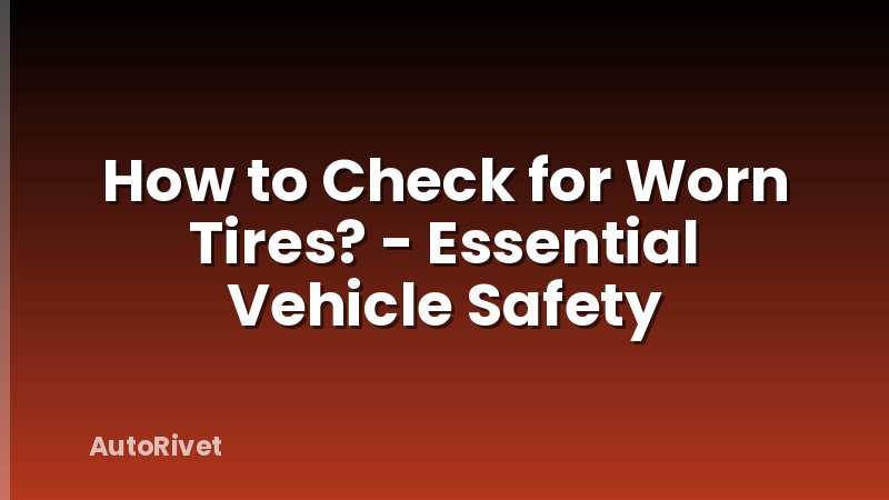 How to Check for Worn Tires? - Essential Vehicle Safety