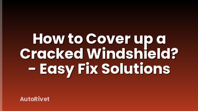 How to Cover up a Cracked Windshield? - Easy Fix Solutions