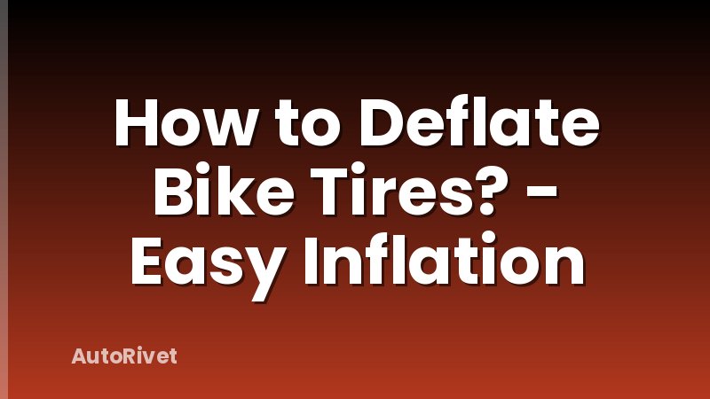 How to Deflate Bike Tires? - Easy Inflation