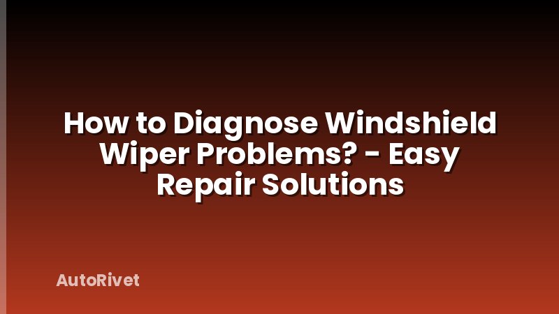 How to Diagnose Windshield Wiper Problems? - Easy Repair Solutions