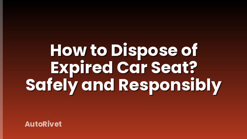 How to Dispose of Expired Car Seat? Safely and Responsibly