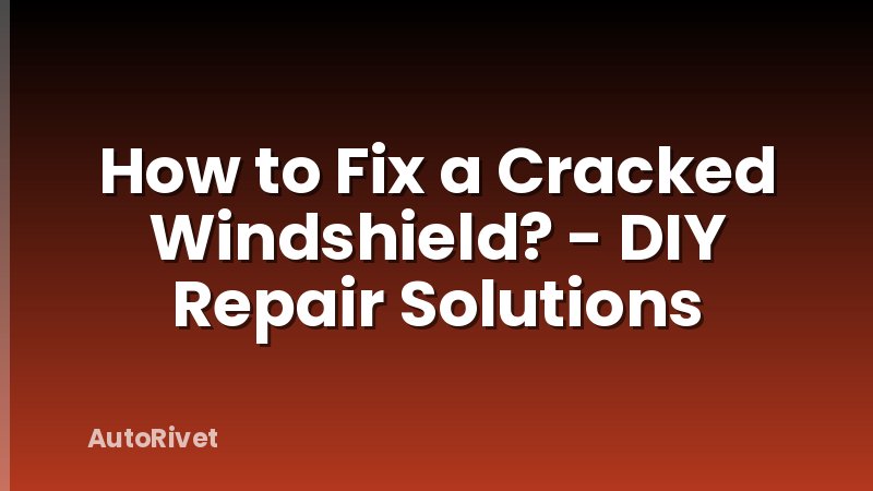 How to Fix a Cracked Windshield? - DIY Repair Solutions