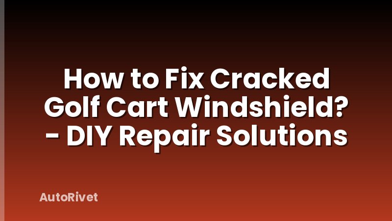 How to Fix Cracked Golf Cart Windshield? - DIY Repair Solutions