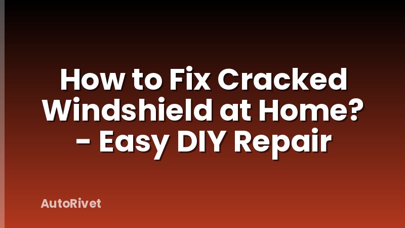 How to Fix Cracked Windshield at Home? - Easy DIY Repair