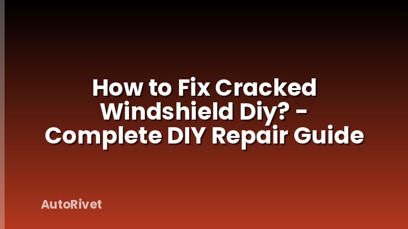 How to Fix Cracked Windshield Diy? - Complete DIY Repair Guide