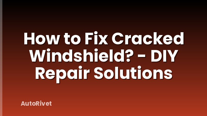 How to Fix Cracked Windshield? - DIY Repair Solutions