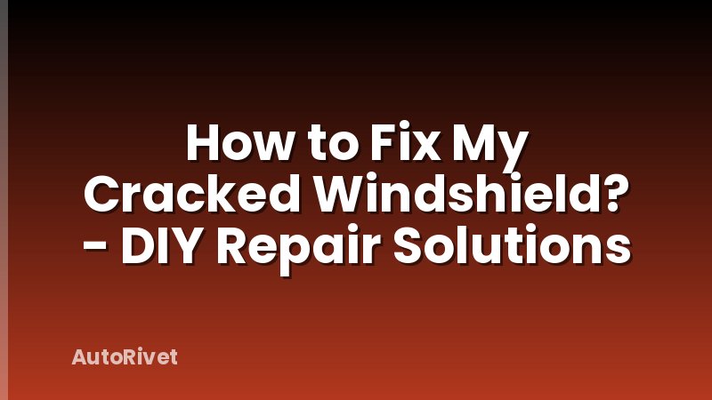How to Fix My Cracked Windshield? - DIY Repair Solutions