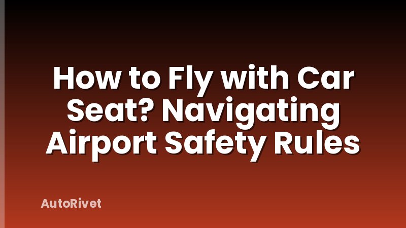 How to Fly with Car Seat? Navigating Airport Safety Rules