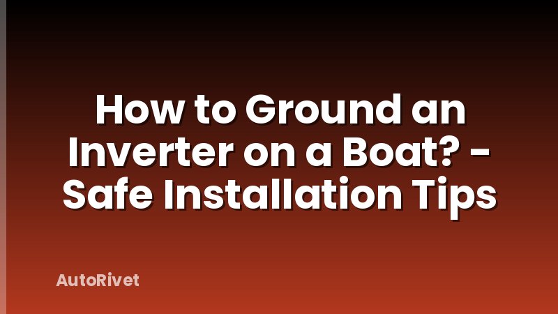 How to Ground an Inverter on a Boat? - Safe Installation Tips