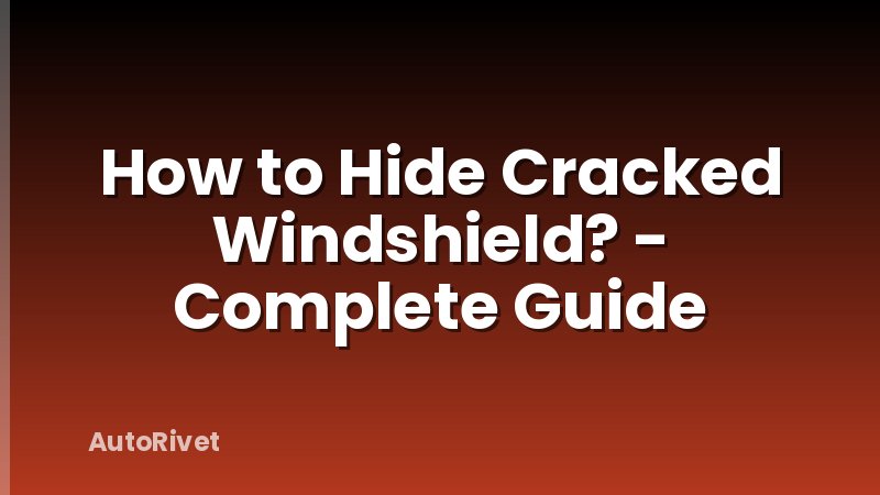 How to Hide Cracked Windshield? - Complete Guide