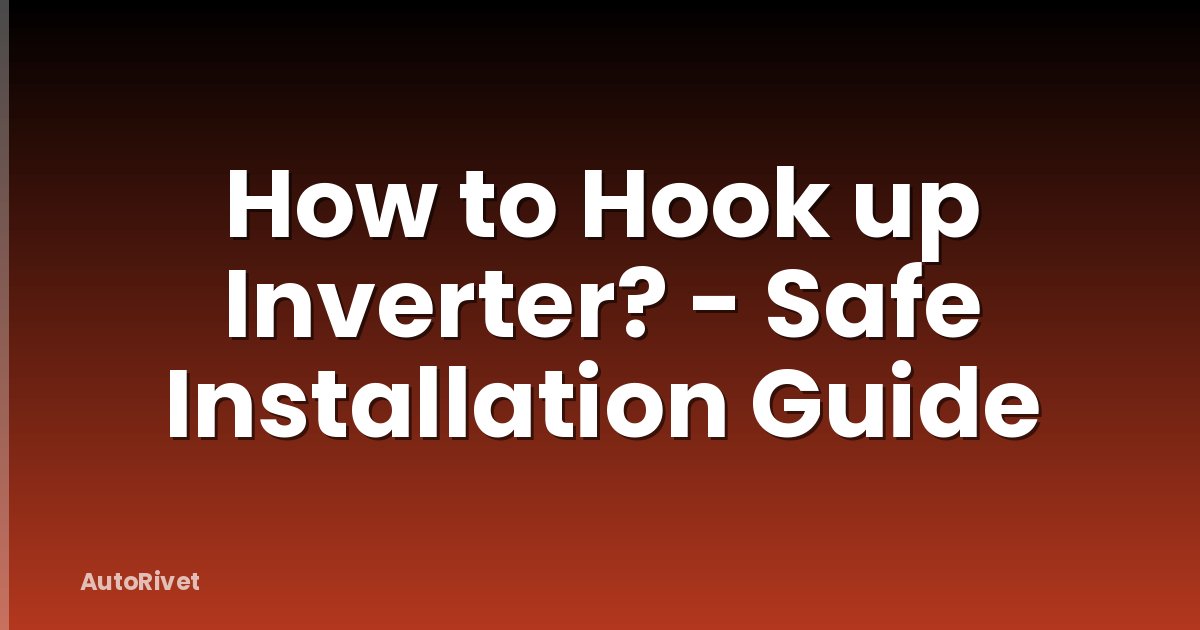How to Hook up Inverter? - Safe Installation Guide
