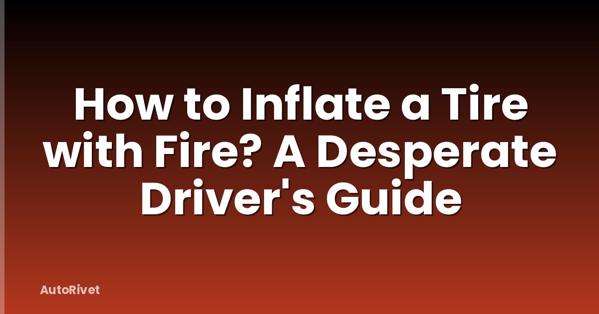 How to Inflate a Tire with Fire? A Desperate Driver's Guide