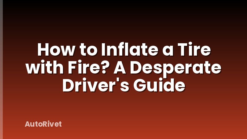 How to Inflate a Tire with Fire? A Desperate Driver's Guide