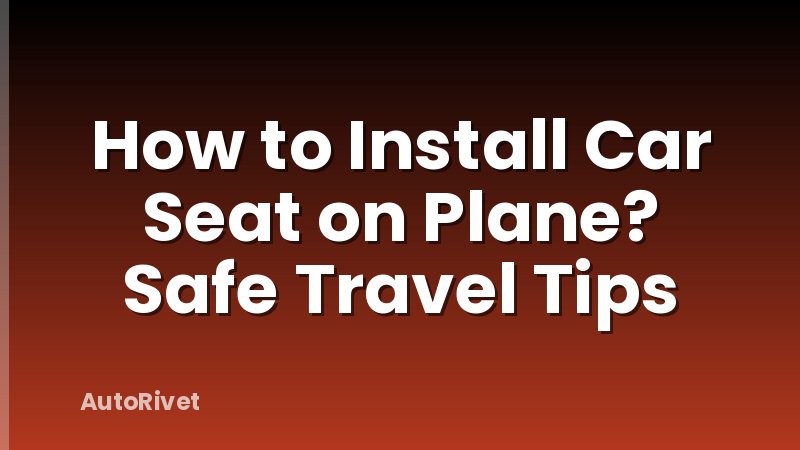 How to Install Car Seat on Plane? Safe Travel Tips
