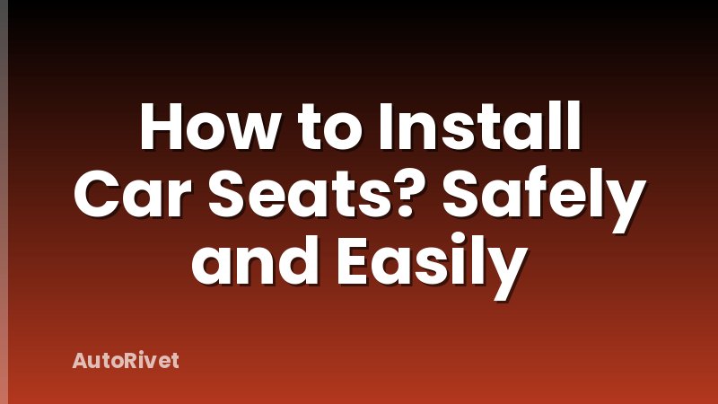 How to Install Car Seats? Safely and Easily