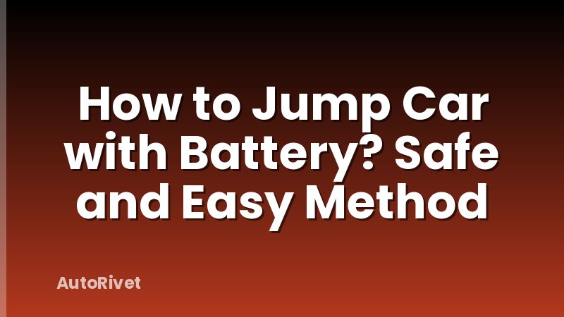 How to Jump Car with Battery? Safe and Easy Method