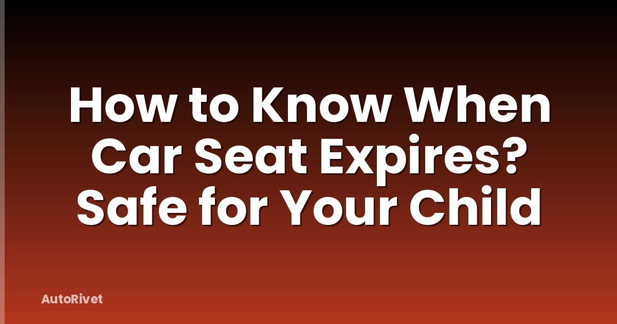 How to Know When Car Seat Expires? Safe for Your Child