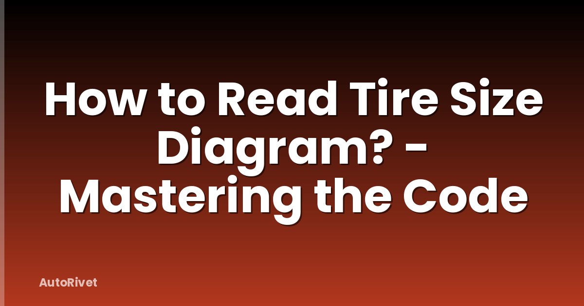 How to Read Tire Size Diagram? - Mastering the Code