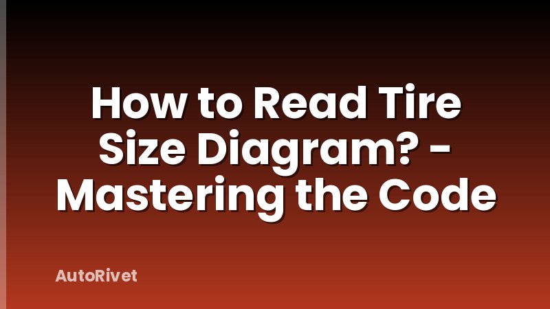 How to Read Tire Size Diagram? - Mastering the Code