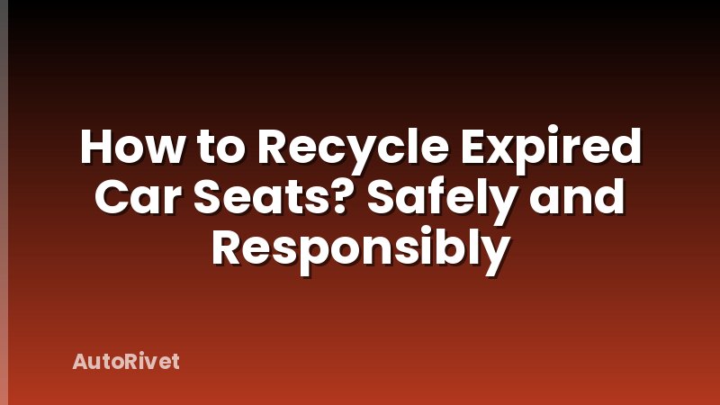 How to Recycle Expired Car Seats? Safely and Responsibly