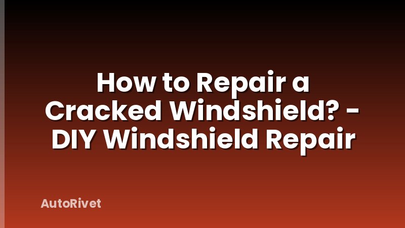 How to Repair a Cracked Windshield? - DIY Windshield Repair