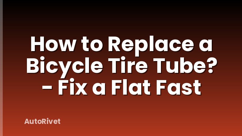 How to Replace a Bicycle Tire Tube? - Fix a Flat Fast