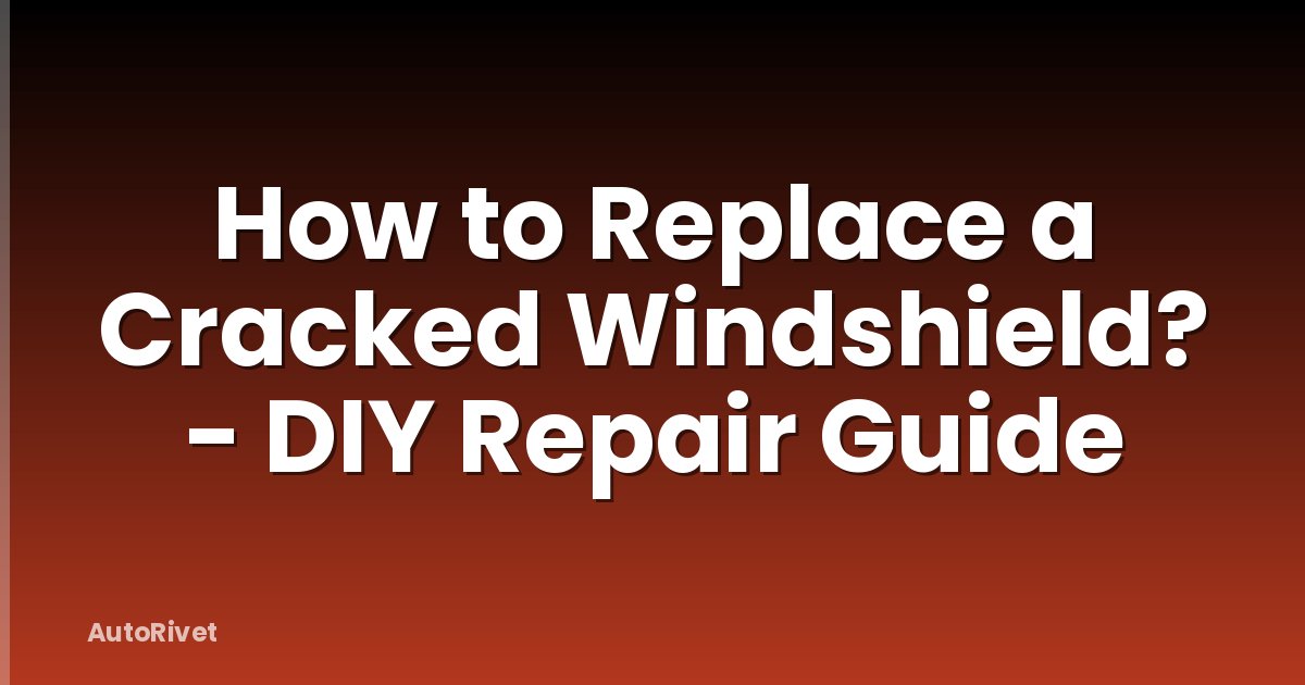 How to Replace a Cracked Windshield? - DIY Repair Guide