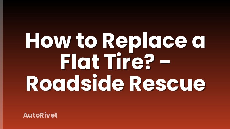 How to Replace a Flat Tire? - Roadside Rescue