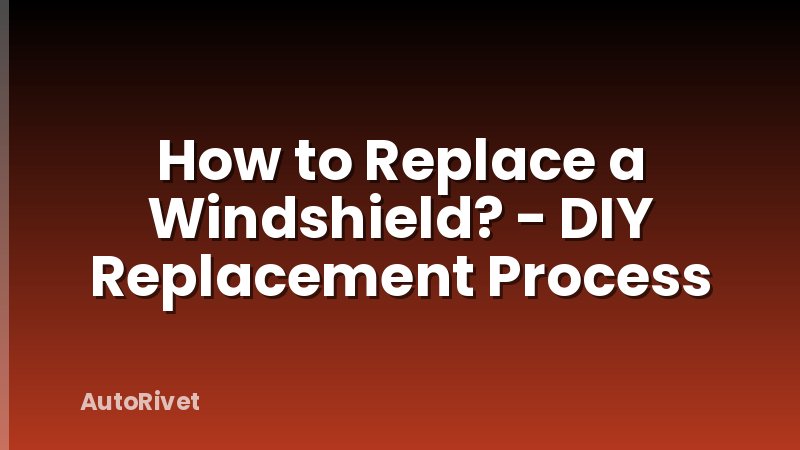 How to Replace a Windshield? - DIY Replacement Process