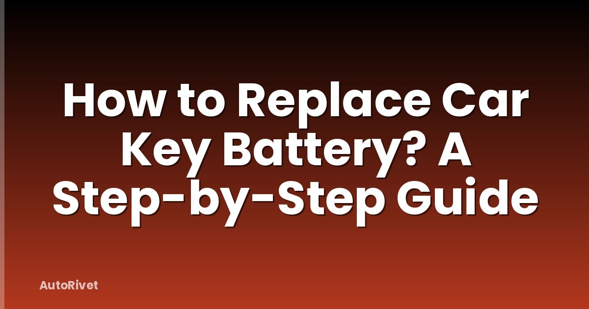 How to Replace Car Key Battery? A Step-by-Step Guide