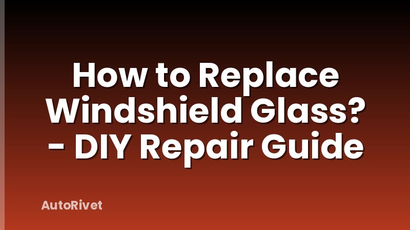 How to Replace Windshield Glass? - DIY Repair Guide