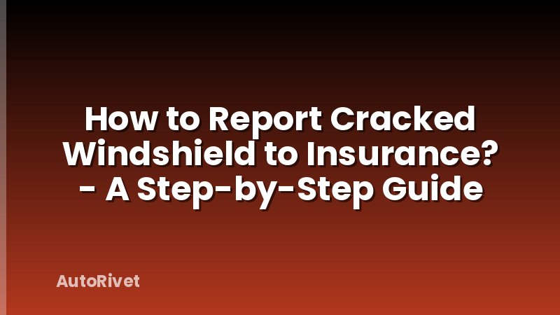 How to Report Cracked Windshield to Insurance? - A Step-by-Step Guide