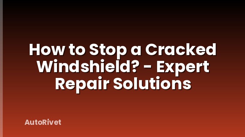How to Stop a Cracked Windshield? - Expert Repair Solutions