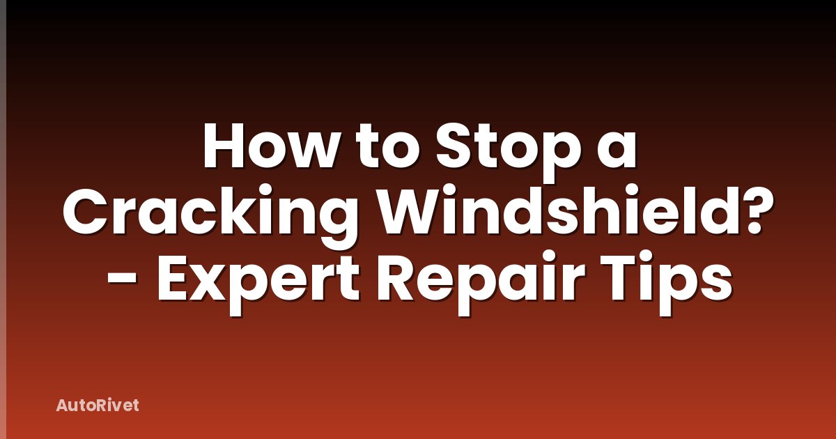 How to Stop a Cracking Windshield? - Expert Repair Tips