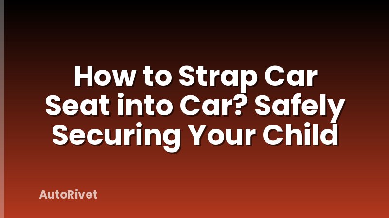 How to Strap Car Seat into Car? Safely Securing Your Child