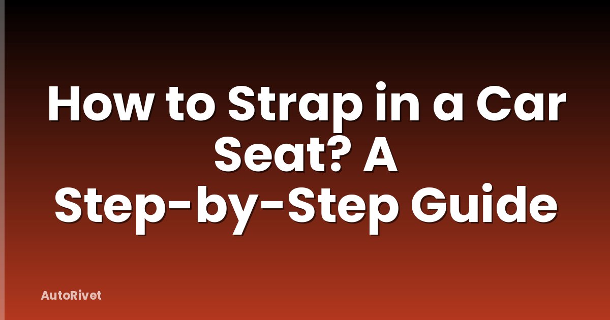 How to Strap in a Car Seat? A Step-by-Step Guide