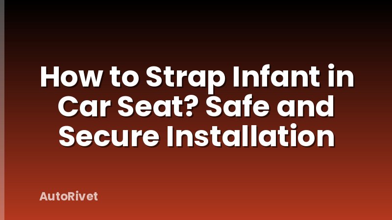 How to Strap Infant in Car Seat? Safe and Secure Installation