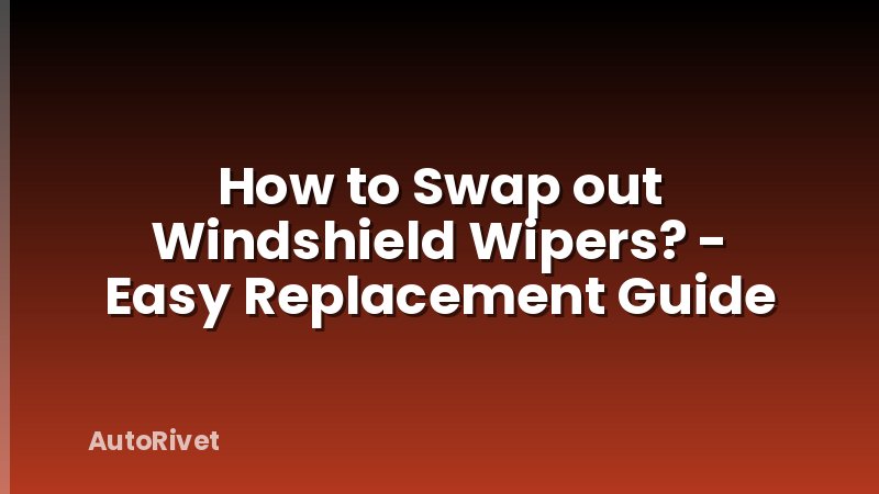 How to Swap out Windshield Wipers? - Easy Replacement Guide