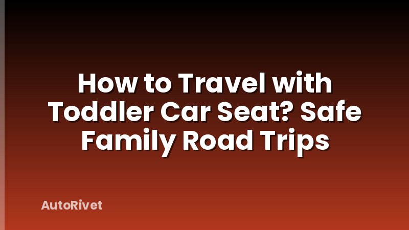 How to Travel with Toddler Car Seat? Safe Family Road Trips