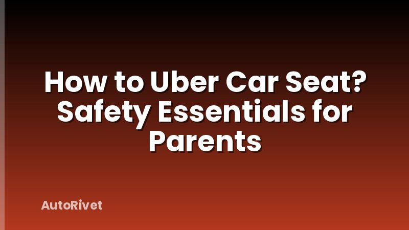 How to Uber Car Seat? Safety Essentials for Parents
