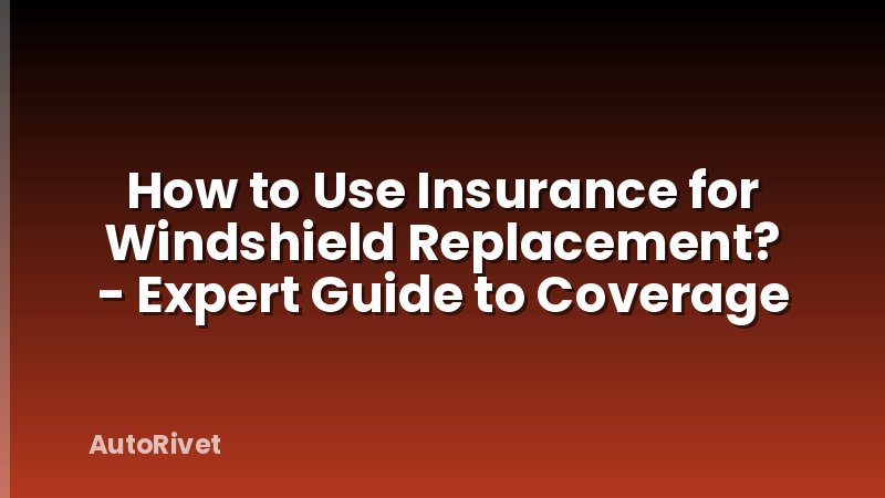 How to Use Insurance for Windshield Replacement? - Expert Guide to Coverage