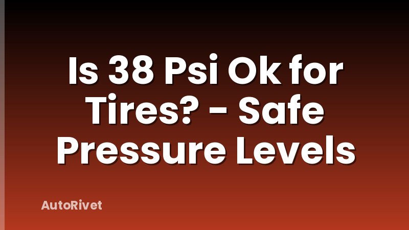 Is 38 Psi Ok for Tires? - Safe Pressure Levels