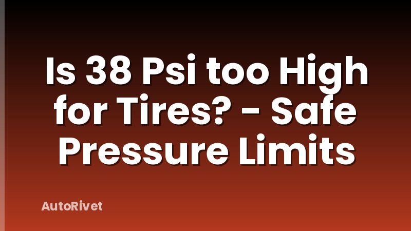 Is 38 Psi too High for Tires? - Safe Pressure Limits