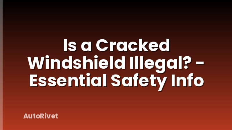 Is a Cracked Windshield Illegal? - Essential Safety Info