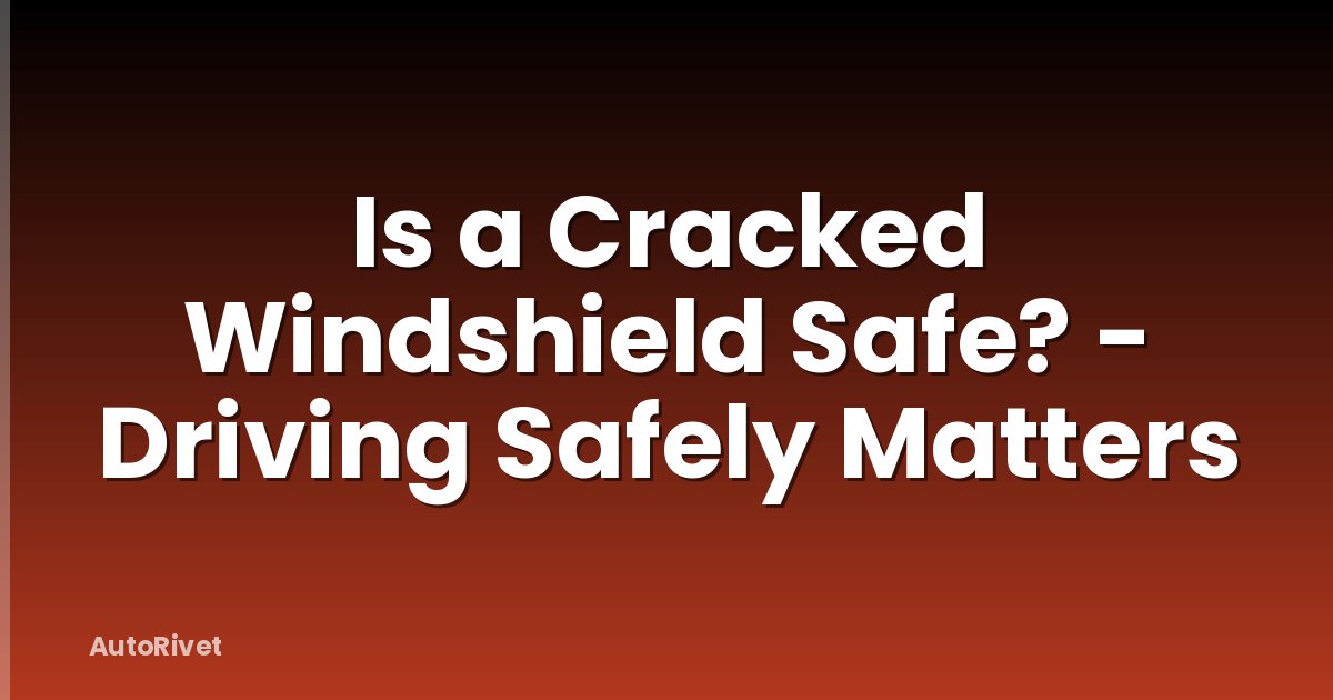 Is a Cracked Windshield Safe? - Driving Safely Matters