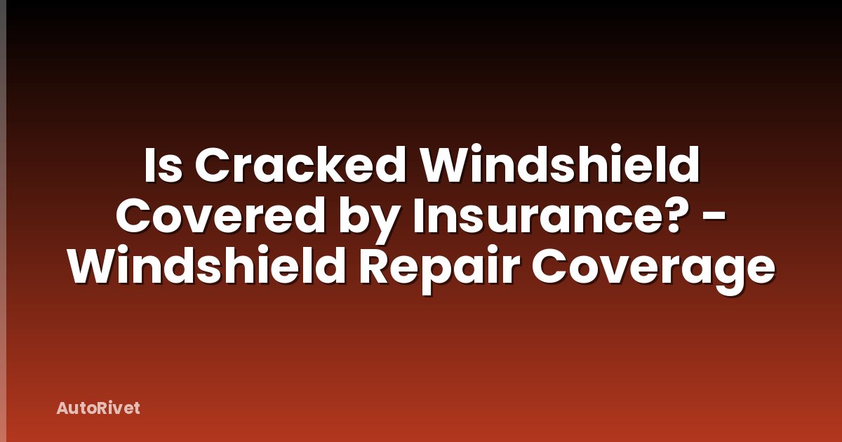 Is Cracked Windshield Covered by Insurance? - Windshield Repair Coverage